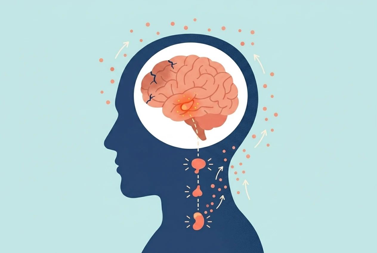 Burn-out mécanisme neurobiologique — axe HPA, cortisol, amygdale