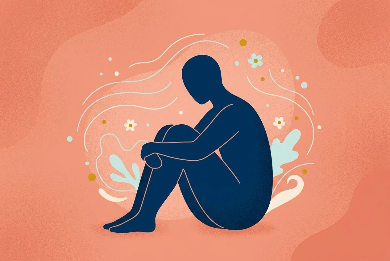 Illustration guide sur la dépression et ses symptômes